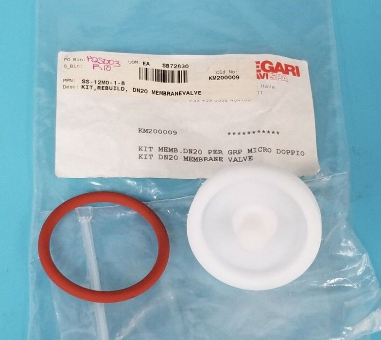 NEW FEDEGARI AUTOCLAVI SPA SS-12M0-1-8, KM200009 KIT MEMBRANE VALVE