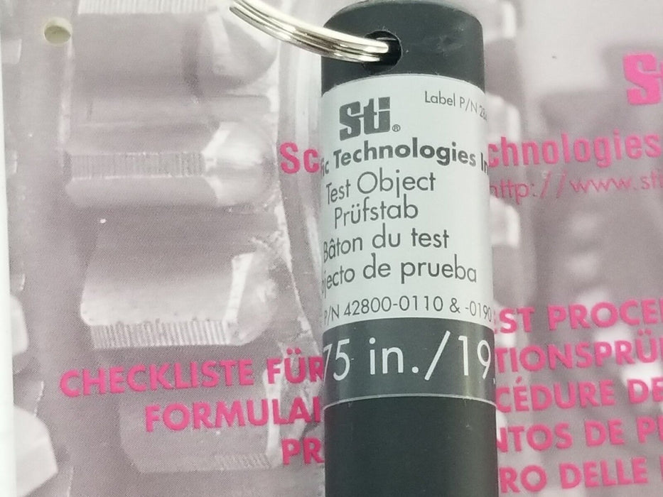NEW STI 42800-0110 & -0190 TEST OBJECT 0.75 IN. / 19.0MM