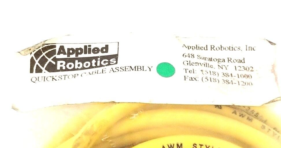 NEW APPLIED ROBOTICS QUICK CABLE ASSEMBLY E-36554