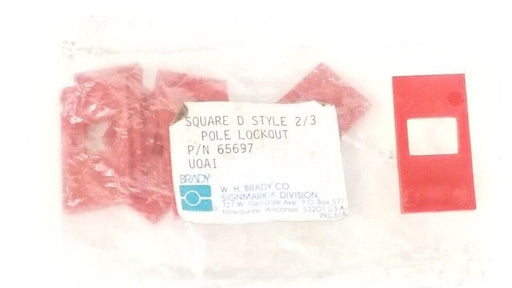 LOT OF 7 NEW BRADY 65697 SQUARE D STYLE 2/3 POLE LOCKOUT