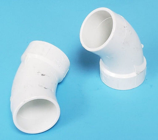 LOT OF 2 CHARLOTTE PVC-1 323 2" ELBOW PIPE FITTINGS 611942034093