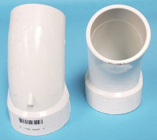 LOT OF 2 CHARLOTTE PVC-1 323 2" ELBOW PIPE FITTINGS 611942034093
