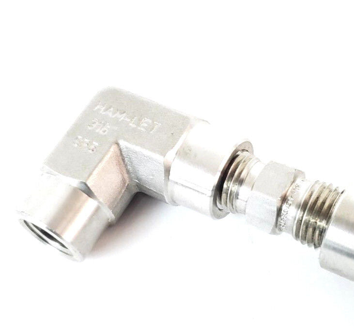 LOT OF 2 HAM-LET STEEL VALVE ASSEMBLIES 316-SL4, 316-SP5, 316-BT2 & (2) 316-SR3