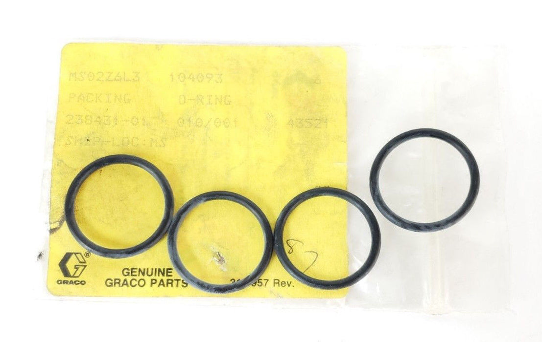 LOT OF 4 NEW GRACO 104093 O-RINGS 238431-01