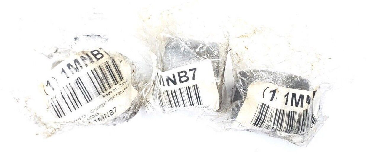 LOT OF 3 NEW GRAINGER 1MNB7 HALF COUPLINGS FNPT, 3/4'' PIPE SIZE