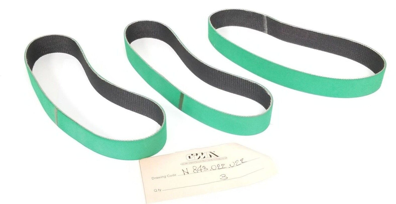 LOT OF 3 NEW GRUPPO INDUSTRIALE MACCAFERRI BELTS