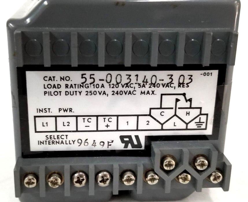 FENWAL 55-003140-303 TEMPERATURE CONTROLLER 0-800 DEG. F, 240V, 55003140303