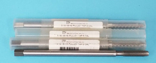 LOT OF 3 NEW PRO CUT TOOL CO. 0836-7819 5/16-18 HS PULLEY TAPS 6 OAL