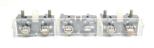LOT OF 3 ALLEN BRADLEY CONTACT BLOCKS 800T-XD6 CONTACT BLOCKS SER. B