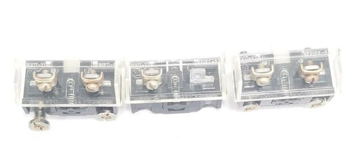LOT OF 3 ALLEN BRADLEY CONTACT BLOCKS 800T-XD6 CONTACT BLOCKS SER. B