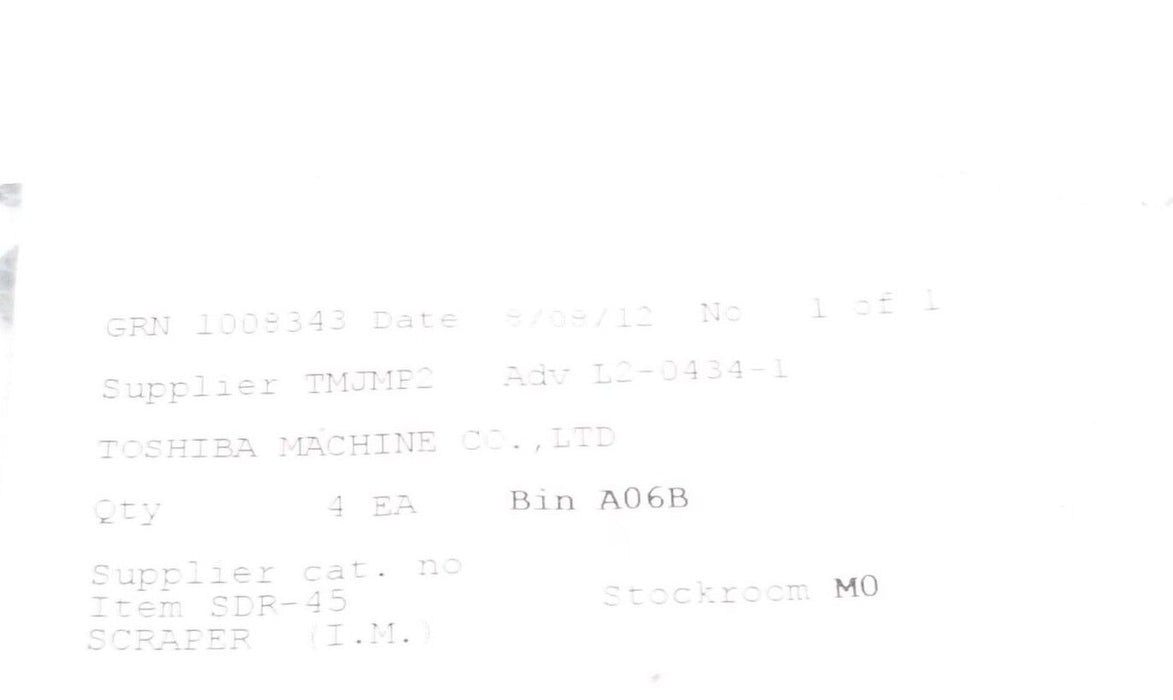 LOT OF 4 NEW NOK SDR-45 WHIPPER RING SEALS SDR45