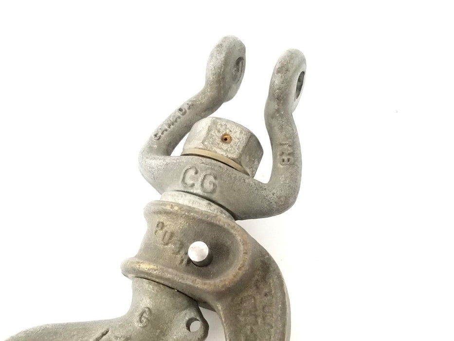 CROSBY T5R SWIVEL HOOK W/ BULLARD SAFETY PIN-LOK & T2B BRACKET