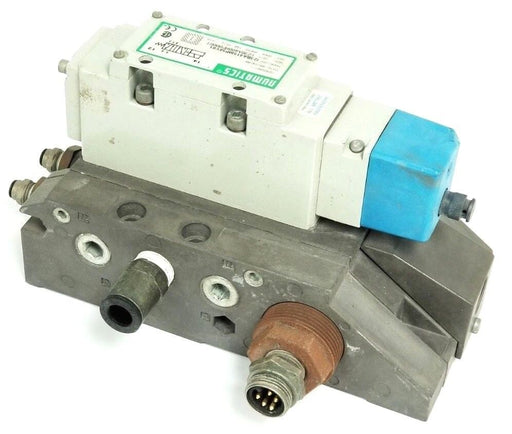 NUMATICS I23BA415MP56Y61 SOLENOID METRIC VALVE W/ BASE MANIFOLD I23BA400MP00061