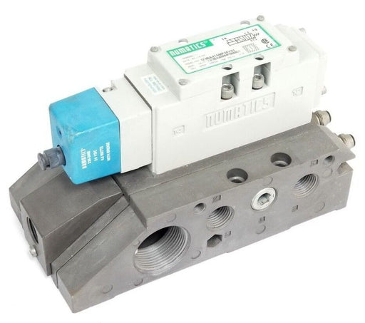 NUMATICS I23BA415MP56Y61 SOLENOID METRIC VALVE W/ BASE MANIFOLD I23BA400MP00061