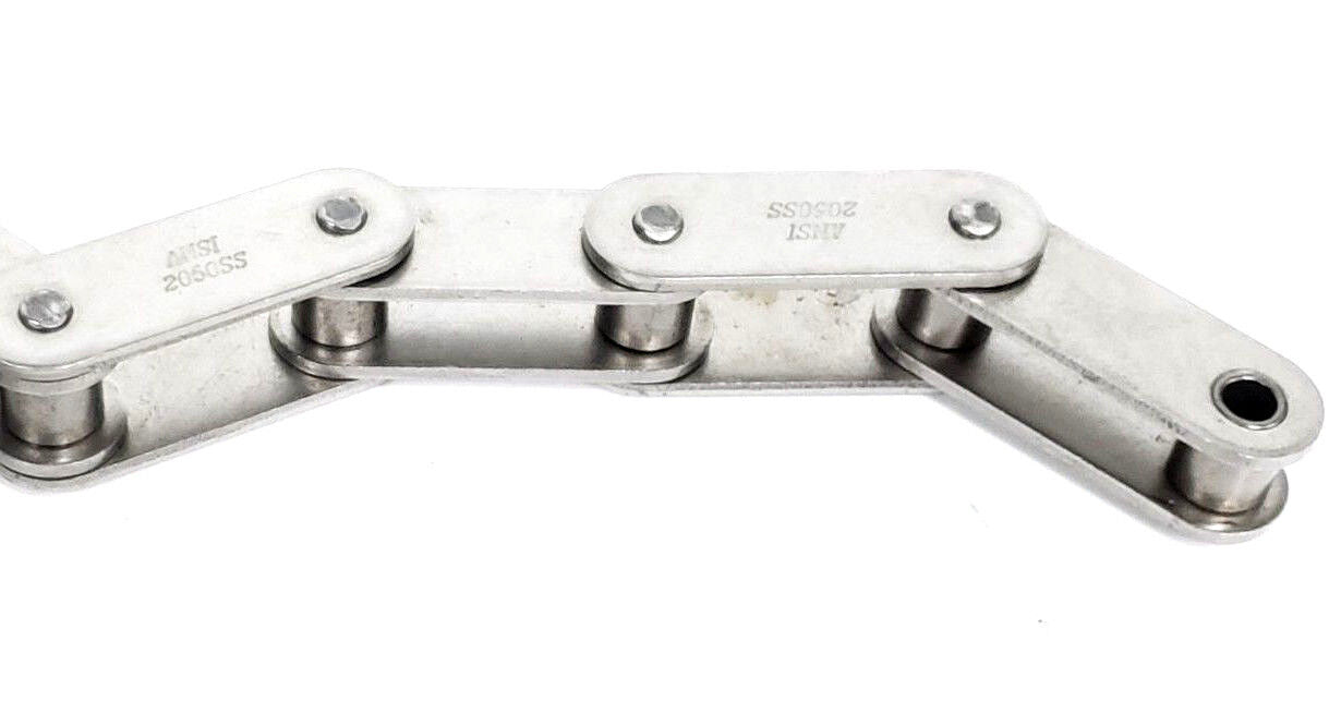 NEW REXNORD C2050SS RIV LINK-BELT ROLLER CHAIN C2050SSR10B ~7FT (~87.5 INCHES)