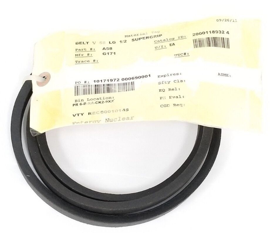 NEW GOODYEAR HY-T A58 (4L600) MATCHMAKER ORS/SC V-BELT, 1/2" WIDTH