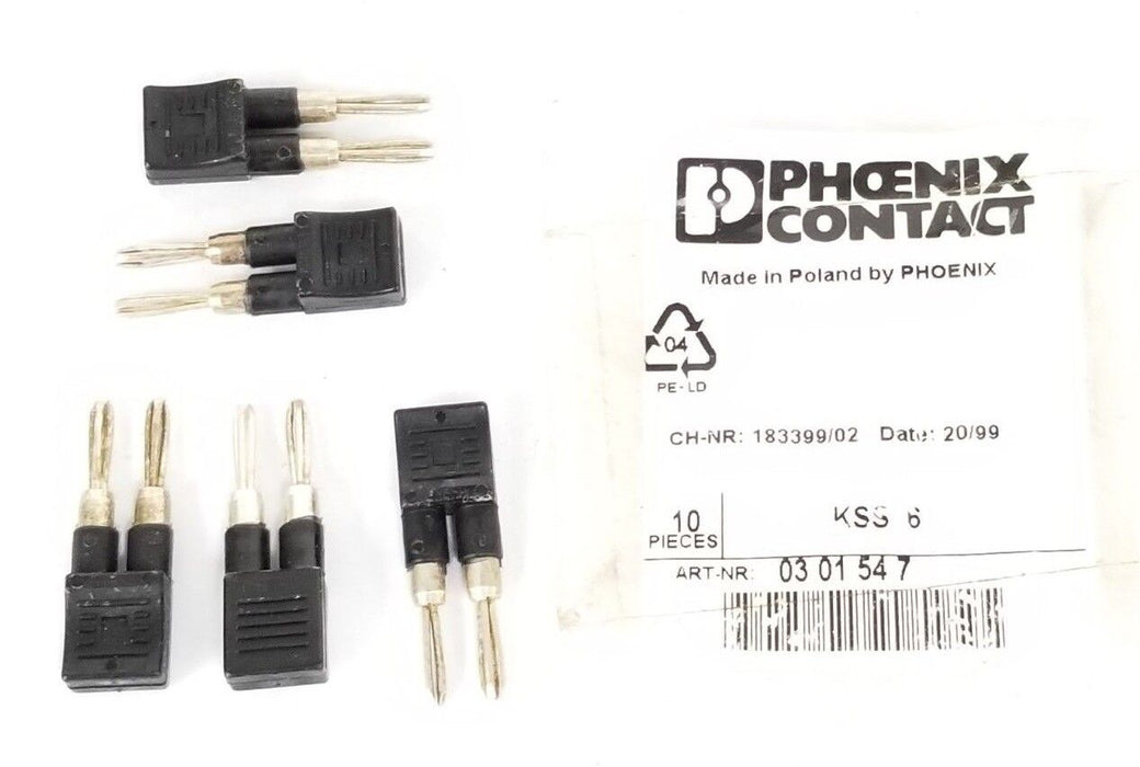 BAG OF 5 NEW PHOENIX CONTACT KSS-6 SHORT-CIRCUIT CONNECTORS 0301547 183399/02