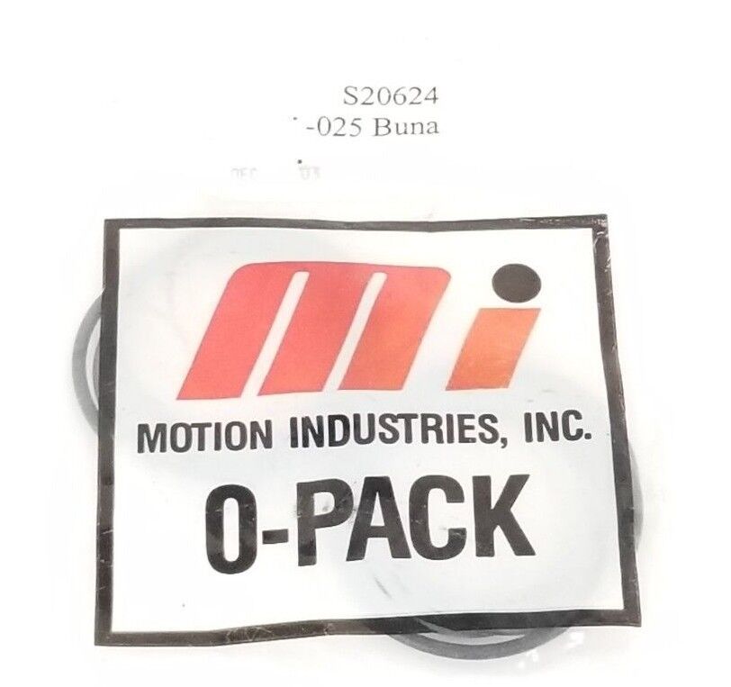 BAG OF 10 NEW MOTION INDUSTRIES S20624 -25 BUNA O-PACT