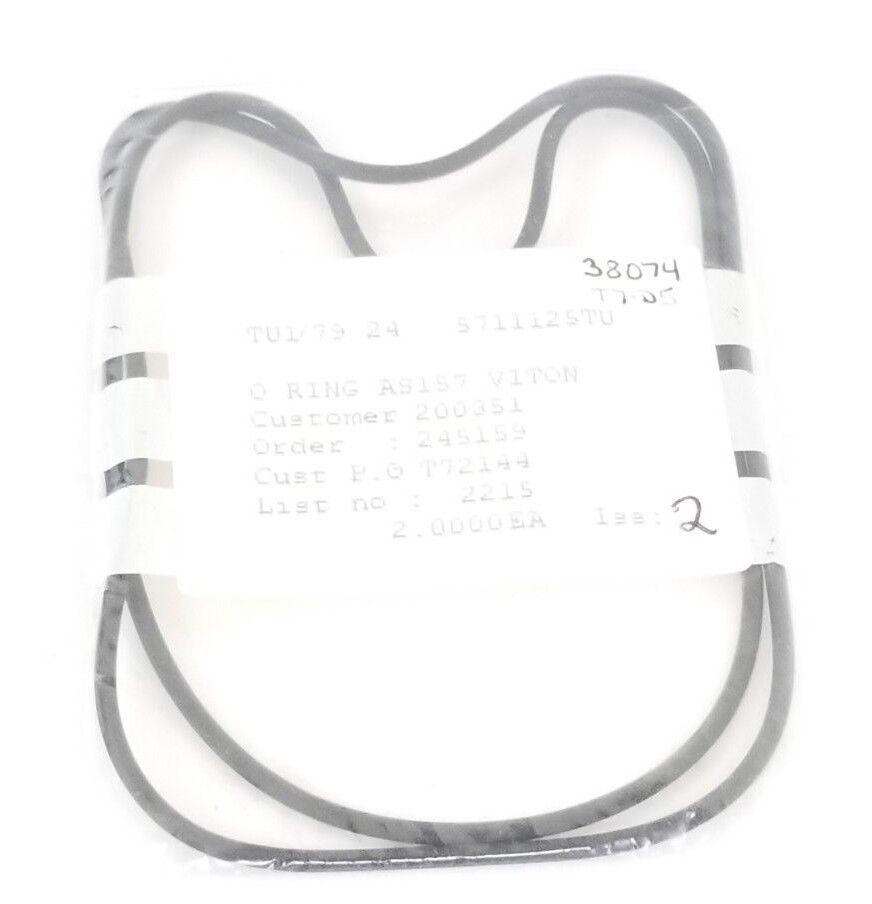 LOT OF 2 NEW WATERS 5711125TU O-RING AS157 VITON TU1/79 24