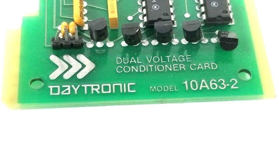 DAYTRONIC 10A63-2 DUAL VOLTAGE CONDITIONER CARD 73701.5 10A632 (FOR PARTS)