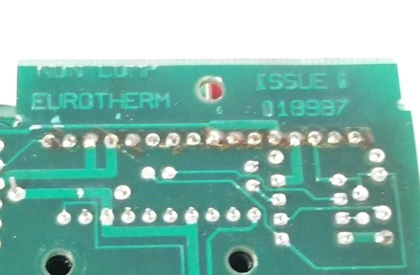 EUROTHERM CONTROLS 018987 CONTROL BOARD ISS. 6 W/ 018986 ISS. 4 BOARD