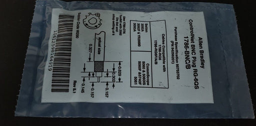 NEW ALLEN BRADLEY 1786-BNC/B CONTROLNET BNC PLUG RG-6QS 1786-BNC
