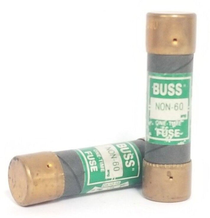 LOT OF 2 COOPER BUSSMANN NON-60 ONE-TIME FUSES NON60