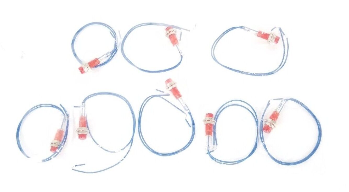 LOT OF 8 NEW GENERIC 67-0054 RED LIGHT INDICATORS 670054