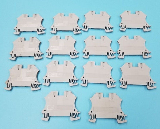 LOT OF 14 NEW ALLEN BRADLEY 1492-J20 FEED THROUGH SCREW TERMINALS GRAY
