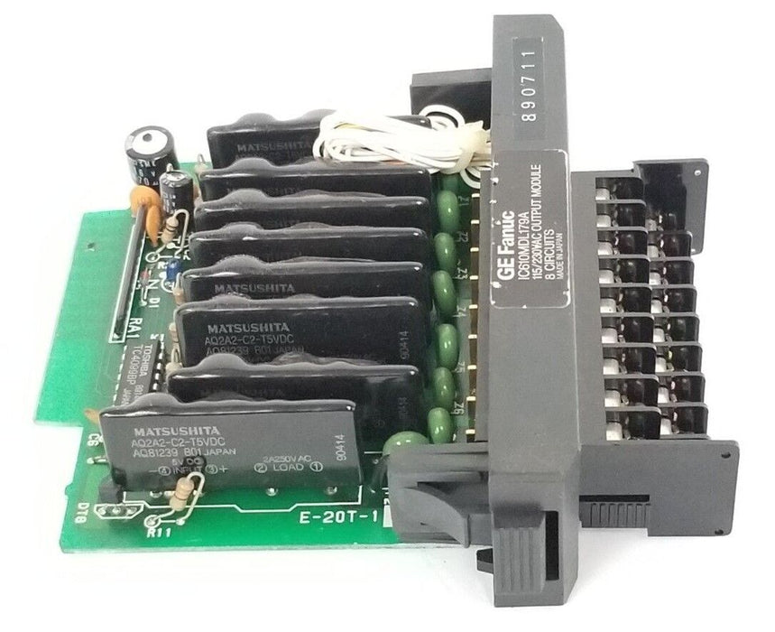 GE FANUC IC610MDL179A OUPUT MODULE 115/230VAC OUTPUT MODULE, MISSING DOOR