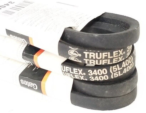 LOT OF 3 NEW GATES TRUFLEX 3400 ( 5L400 ) V-BELTS 21/32" X 40" 6940