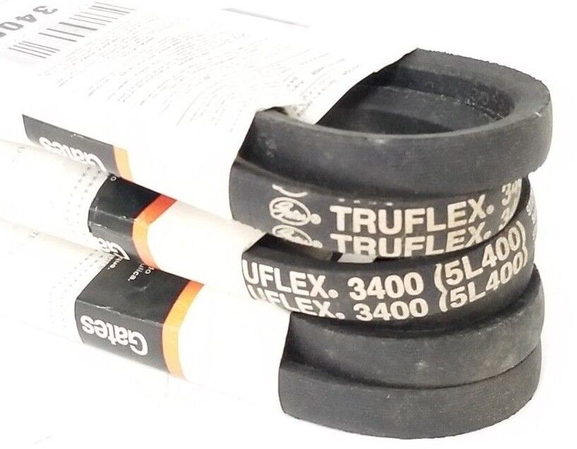 LOT OF 3 NEW GATES TRUFLEX 3400 ( 5L400 ) V-BELTS 21/32" X 40" 6940