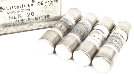 BOX OF 4 NEW LITTELFUSE NLN-20 FUSES CLASS K5 250V NLN20