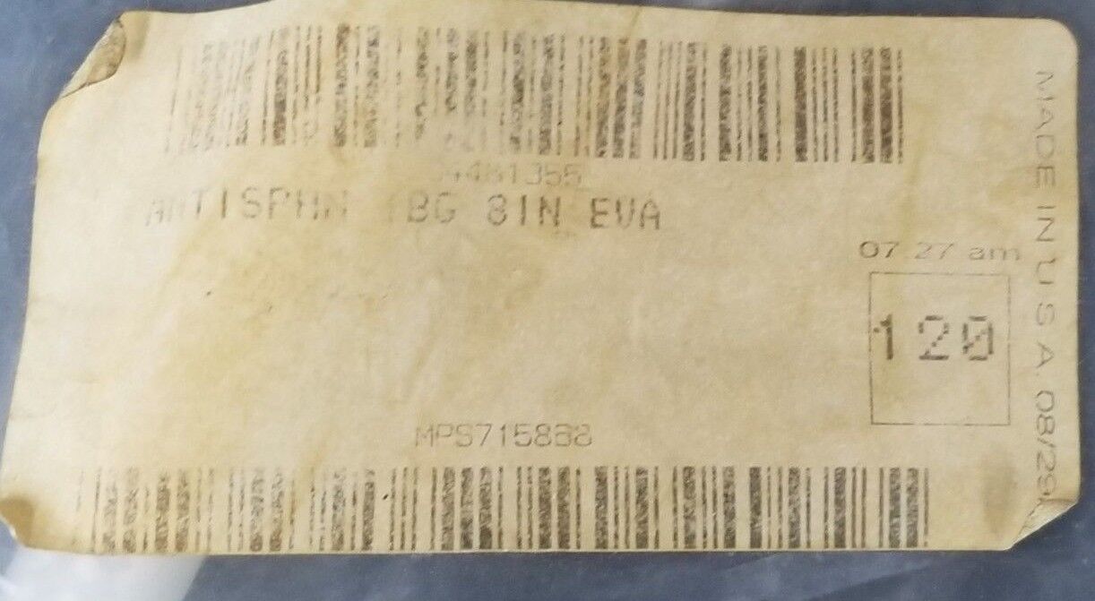 GENERIC MPS715868 ANTI-SIPHON TUBING 94481355 ANTISPHN TBG 8IN EVA