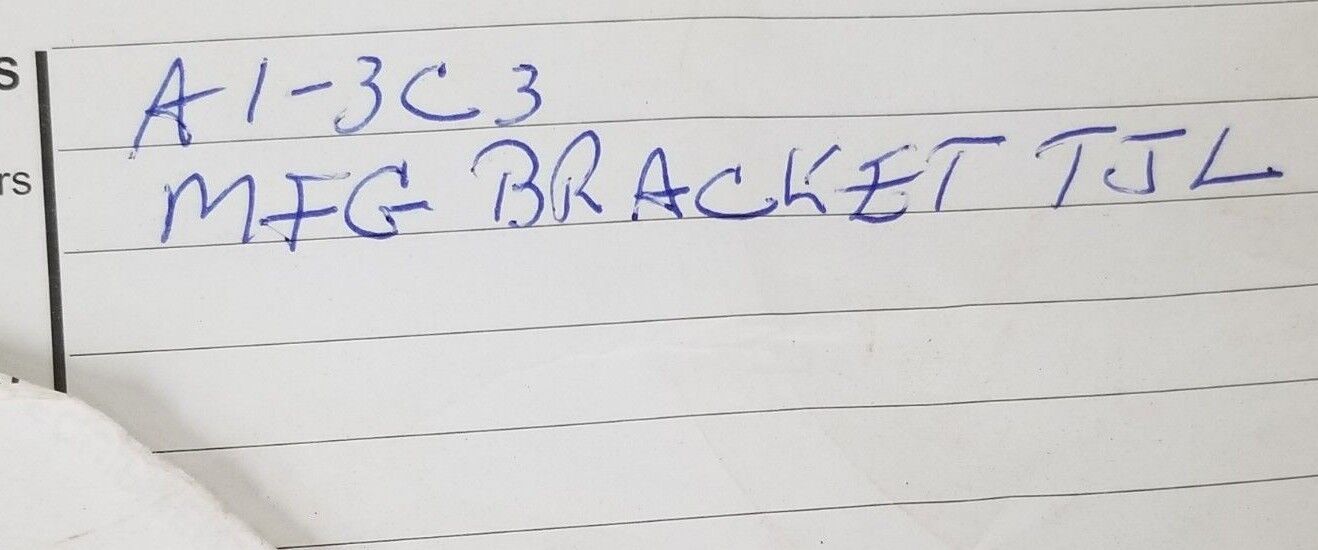 LOT OF 2 GENERIC A1-3C3 MIG BRACKETS TJL