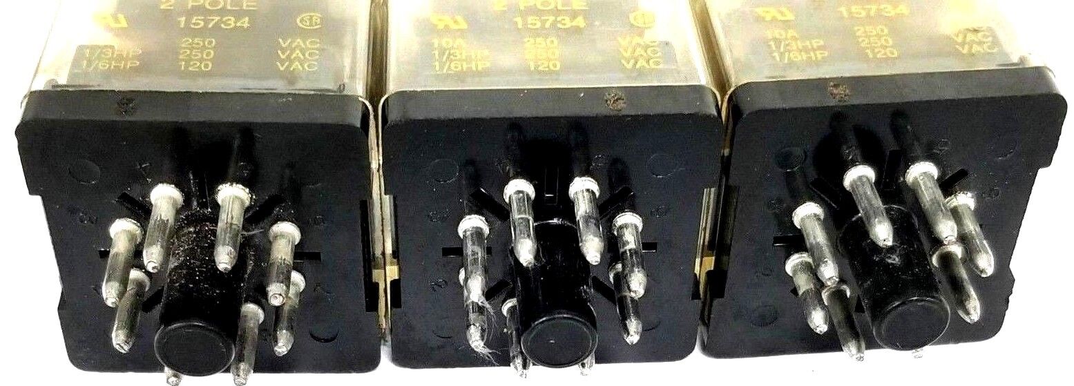 LOT OF 3 SQUARE D 8501-KPD12V53 GENERAL PURPOSE RELAY 8501KPD12V53, SER. D, 24V