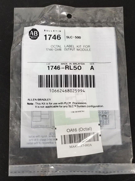 ALLEN BRADLEY 1746-OA16 OUTPUT MODULE SER. C 1746-0A16 (REPAIRED)