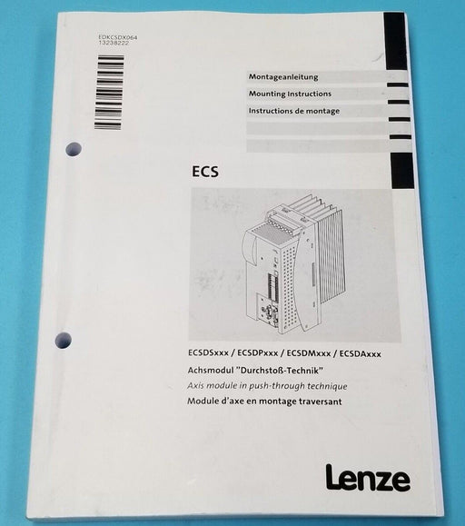 LENZ ECS MOUNTING INSTRUCTION MANUAL EDKCSDX064, 13238222