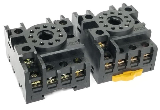 LOT OF 2 OMRON PF113A-E RELAY SOCKET BASES 10A 250V 0C3 PF113AE