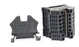 LOT OF 9 EURO 4 TERMINAL BLOCKS BLACK