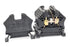 LOT OF 9 EURO 4 TERMINAL BLOCKS BLACK