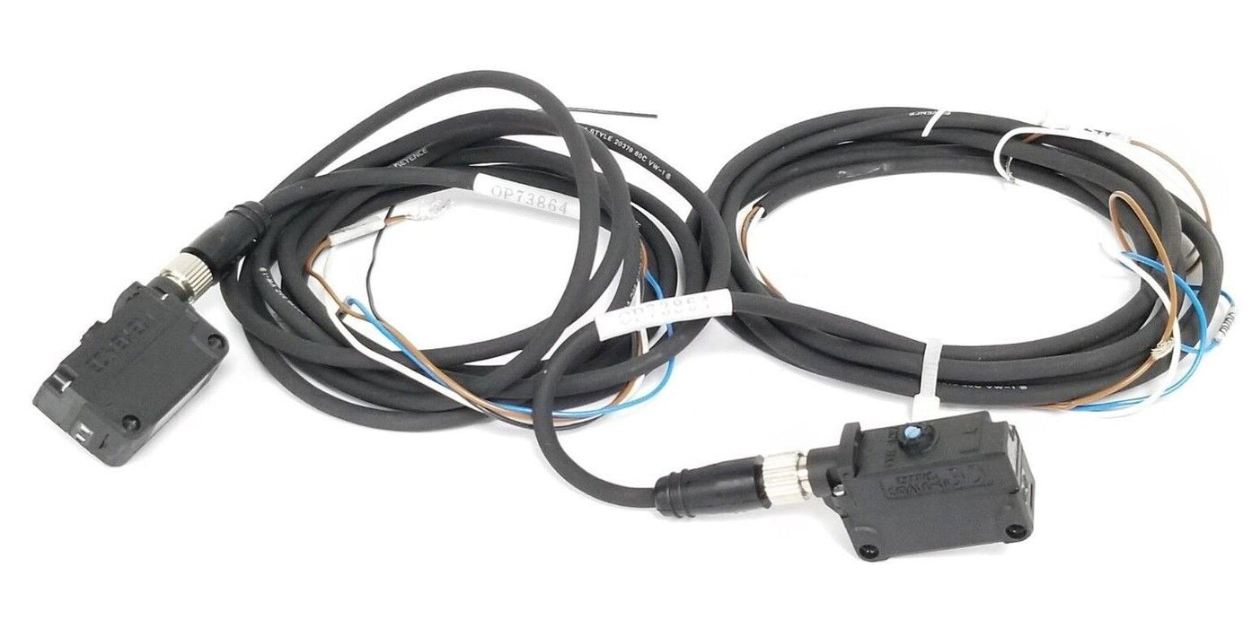 LOT OF 2 KEYENCE PZ-G51CT PHOTOELECTRIC TRANSMITTERS 10-30VDC