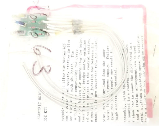 LOT OF 2 NEW CM HOIST SERIES 626 ELECTRIC HOIST DIODE KITS 26663