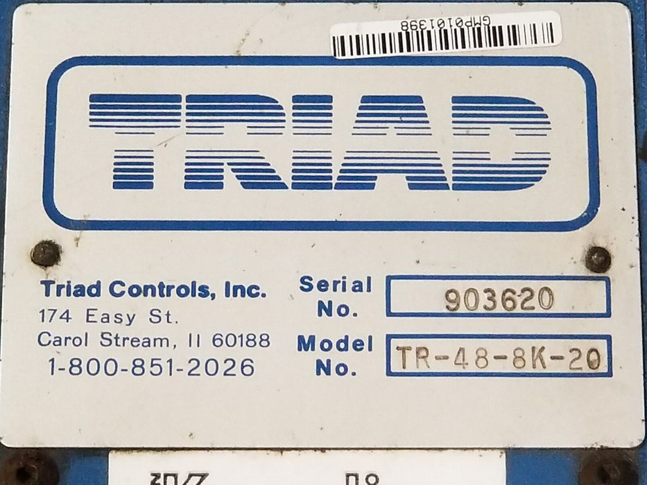 TRIAD CONTROLS TR-48-8K-20 LIGHT CURTAIN 48'' TR488K20 (REPAIRED)