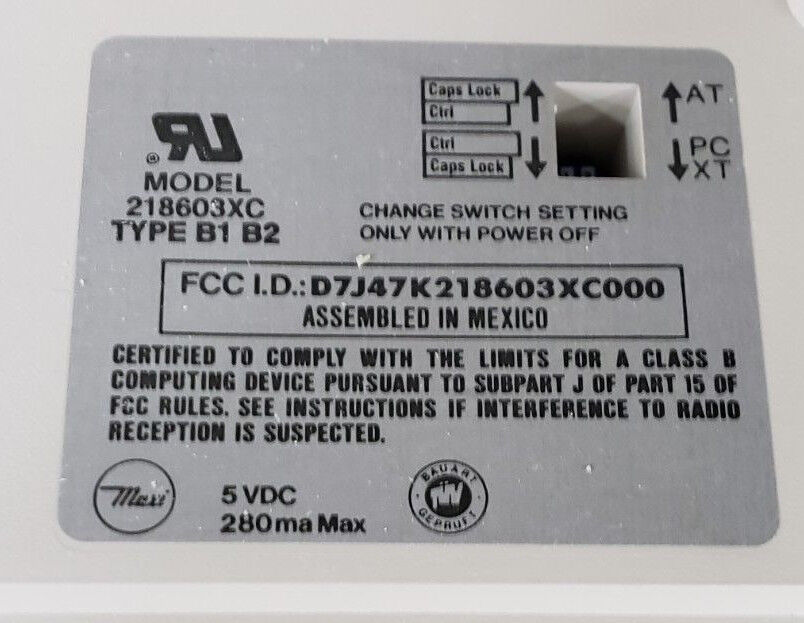 MAXI MODEL 218603XC TYPE B1 B2 SPEEDMAX 25000 MECHANICAL KEYBOARD *DAMAGED*