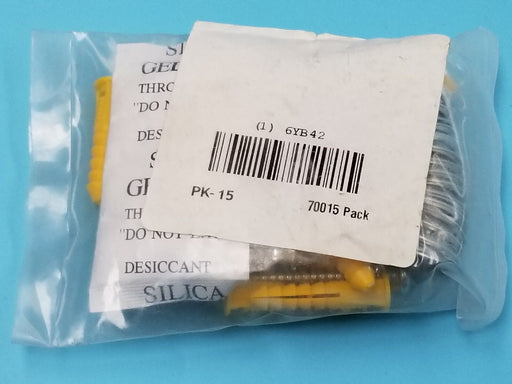 NEW GRAINGER PK-15, 6YB42 STEEL SPACERS, SCREW IN MOUNTING TYPE, SILVER (15)