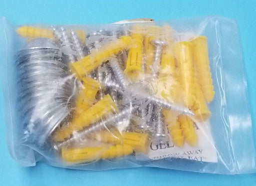 NEW GRAINGER PK-15, 6YB42 STEEL SPACERS, SCREW IN MOUNTING TYPE, SILVER (15)