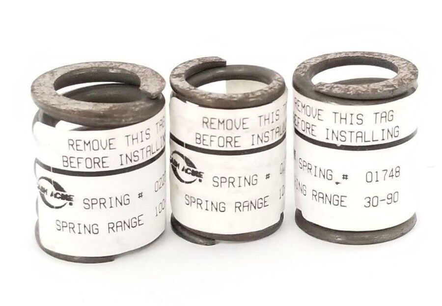 NEW CASH ACME 20334 PRESSURE SPRING SET 01747 10-50, 01748 30-90, 02235 100-180