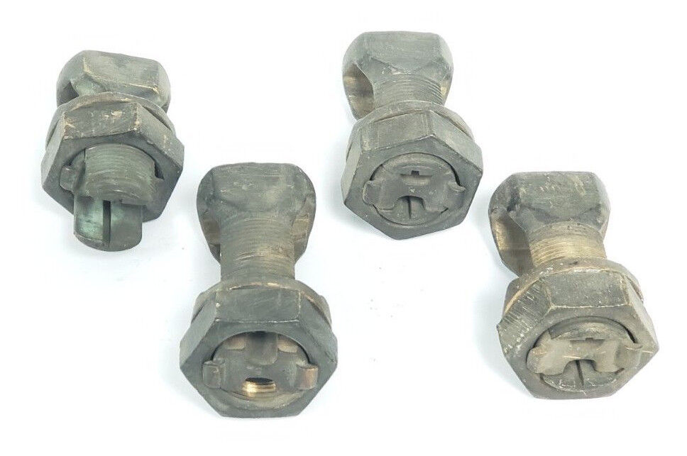 LOT OF 4 GENERIC 5551-4 SPLIT BOLT CABLE CONNETORS 55514