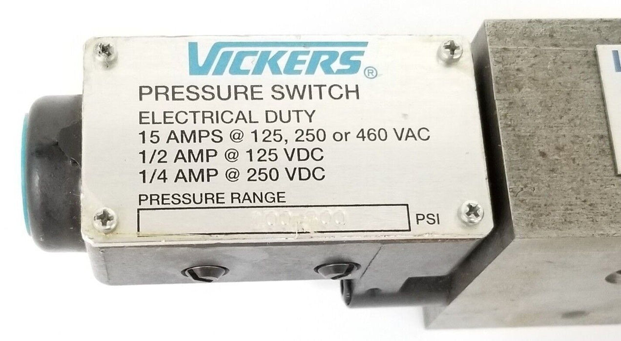 VICKERS DGMPS-5-AB-15-10 PRESSURE SWITCH 100-300PSI DGMPS5AB1510